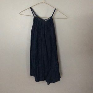 francesca’s navy blue sleeveless shirt, size XS